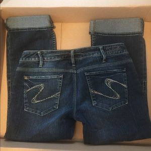 SILVER (🍁Fits a 29/30) Santorini Crop Jeans